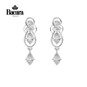 Bông Tai Kim Cương Infinity Pear BT145