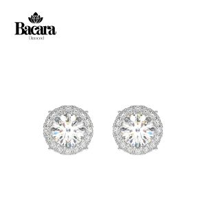 Bông Tai Kim Cương Halo BT146