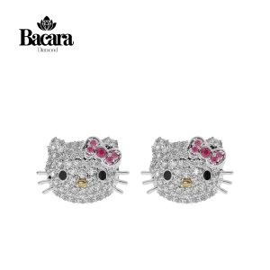 Bông Tai Kim Cương Kitty Muse BT188